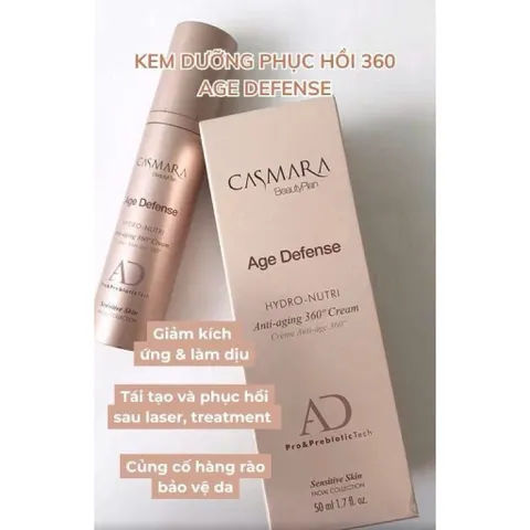 KEM DƯỠNG DA Casmara AGE DEFENSE HYDRO-NUTRI. ANTI-AGING 360° CREAM 50ml (Hàng Công Ty)