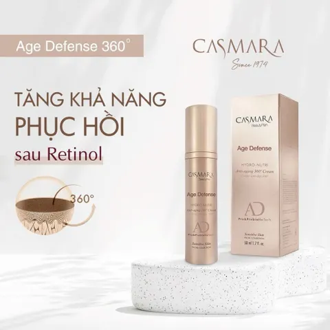 KEM DƯỠNG DA Casmara AGE DEFENSE HYDRO-NUTRI. ANTI-AGING 360° CREAM 50ml (Hàng Công Ty)
