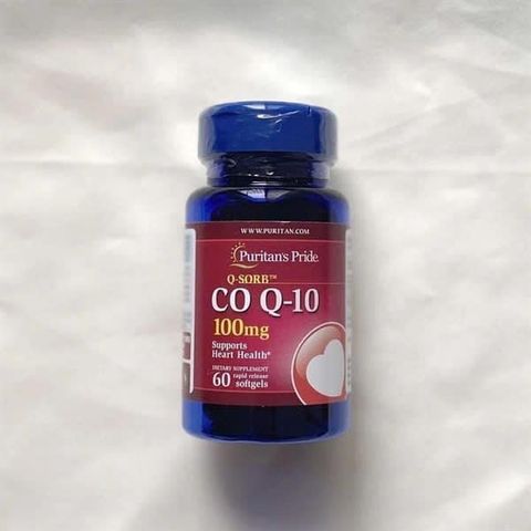 Viên uống CoQ10 100mg Puritan's Pride - Hỗ trợ tim mạch, Tăng cường năng lượng, Giảm mệt mỏi - 60 viên nhập khẩu Mỹ