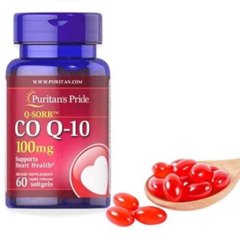 Viên uống CoQ10 100mg Puritan's Pride - Hỗ trợ tim mạch, Tăng cường năng lượng, Giảm mệt mỏi - 60 viên nhập khẩu Mỹ