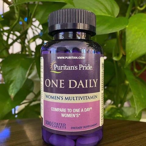 Viên uống vitamin tổng hợp nữ One Daily - Puritan's Pride 100 viên, hỗ trợ sức khỏe và sắc đẹp phái nữ yêu cầu.
