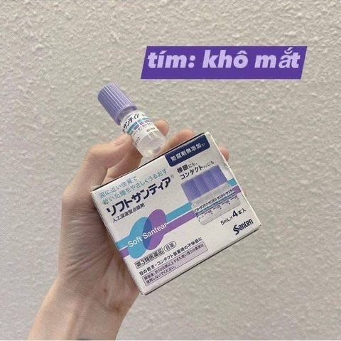 Nước Nhỏ Mắt Nhân Tạo Santen Tím - Giải Pháp Hiệu Quả Giảm Khô Mắt, Bảo Vệ Sức Khỏe Mắt từ Nhật Bản