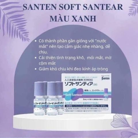 Nước Nhỏ Mắt Nhân Tạo Santen Tím - Giải Pháp Hiệu Quả Giảm Khô Mắt, Bảo Vệ Sức Khỏe Mắt từ Nhật Bản