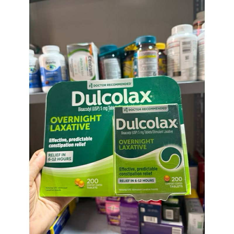 Viên uống nhuận tràng táo bón Detox Dulcolax Laxative Mỹ 200 viên - Hỗ trợ thải độc, dễ tiêu hóa cho sức khỏe đường ruột