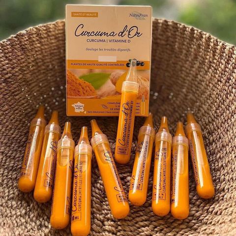 Tinh chất nghệ nano Curcuma d'Or NatinFran 10 ống - Thực phẩm chức năng chống viêm, hỗ trợ sức khỏe tối ưu từ thiên nhiên