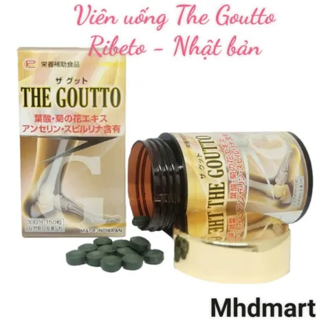 Viên Uống Hỗ Trợ Gout THE GOUTTO 150 Viên - Thực Phẩm Bảo Vệ Sức Khỏe Nhật Bản Giúp Giảm Sưng Đau Khớp