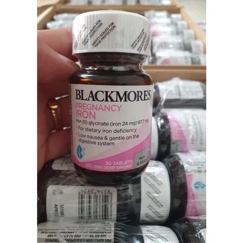 Viên Sắt Bầu Blackmores (30v) Ngừa Thiếu Máu, Không Gây Táo Bón - Hỗ Trợ Mẹ Bầu và Sau Sinh, Tăng Cường Sức Khỏe và Đề Kháng