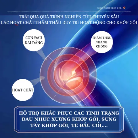 Gel lạnh thoa giảm đau khớp - Cải thiện sưng viêm, đau nhức ngón tay, đầu gối, chân - Giải pháp tự nhiên hiệu quả cho sức khỏe