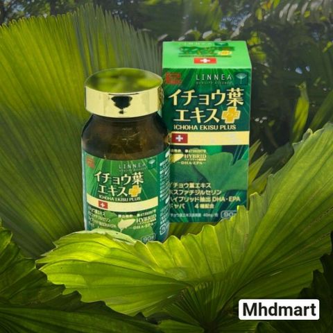 ICHOLA EKISU PLUS - Tăng Cường Tuần Hoàn Não, Bổ Não Hữu Cơ DHA EPA, Hỗ Trợ Trí Nhớ, Chống Mất Trí Nhớ, Giảm Stress