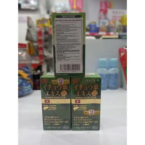 ICHOLA EKISU PLUS - Tăng Cường Tuần Hoàn Não, Bổ Não Hữu Cơ DHA EPA, Hỗ Trợ Trí Nhớ, Chống Mất Trí Nhớ, Giảm Stress
