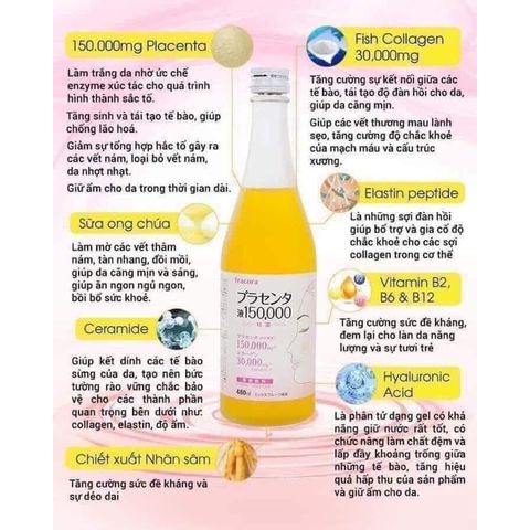 Nước uống nhau thai Fracora Placenta 150.000mg Nhật Bản 403134