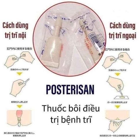 Kem Bôi Trĩ Posterisan Forte Nhật Bản - Giảm Đau Hậu Môn, An Toàn Cho Phụ Nữ Mang Thai, Hỗ Trợ Teo Búi Trĩ - Set 5 Tuýp 2gr