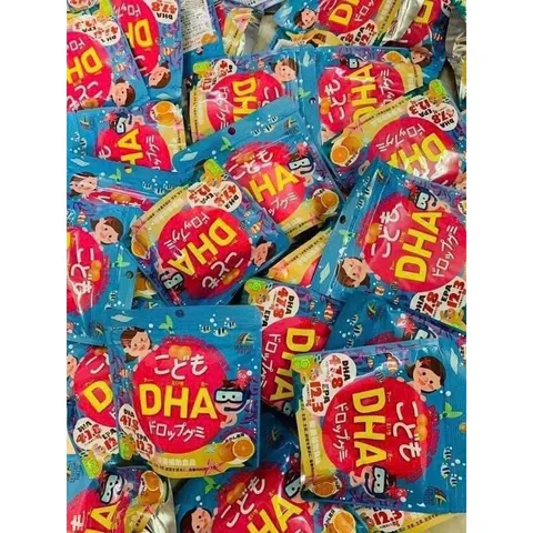 Kẹo Dẻo Bổ Sung DHA Cho Bé Unimatriken - Tăng Cường Trí Nhớ, Thị Lực - Hương Vị Sữa Trái Cây Ngon Miệng Nhật Bản 90 Viên