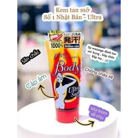 Kem Tan Mỡ Bụng Esteny Body Hot Masage Sana Gel Nhật Bản 403195