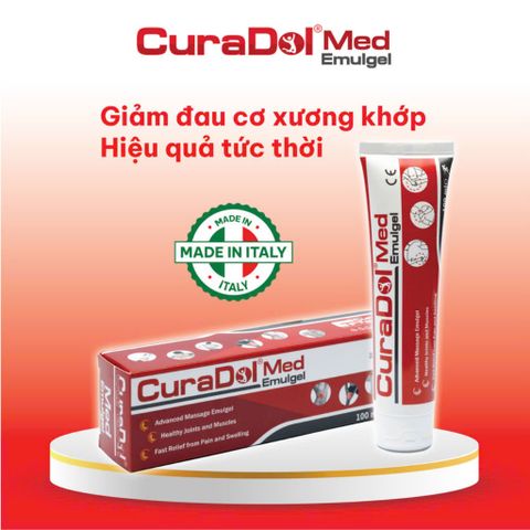 Gel Bôi Giảm Đau Xương Khớp CuraDolMed 100ml - Giải Pháp Tự Nhiên Giảm Đau Cơ Bắp, Thắt Lưng, Bong Gân, Trật Khớp