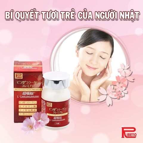 [ HSD 12.2024 ] Viên uống Collagen Pico Premium Ribeto Shoji 300mg 75 viên 403205
