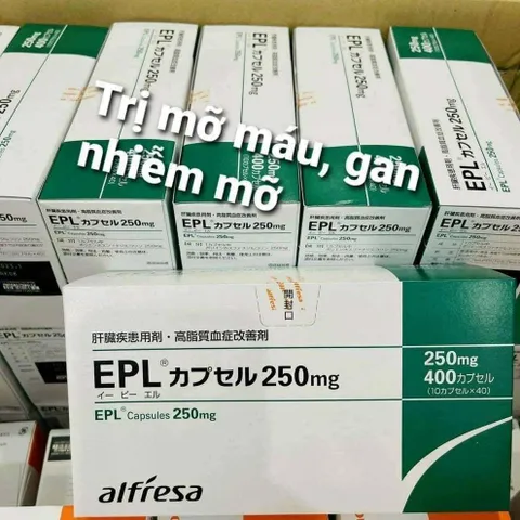 Viên Uống EPL Gan Nhiễm Mỡ Mỡ Máu Cao Hộp 400v Nhật Bản 403206