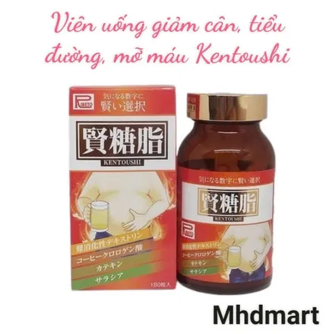 Viên uống Kentoushi giảm cân, giảm tiểu đường, giảm mỡ máu Nhật bản 403207
