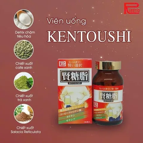 Viên uống Kentoushi giảm cân, giảm tiểu đường, giảm mỡ máu Nhật bản 403207