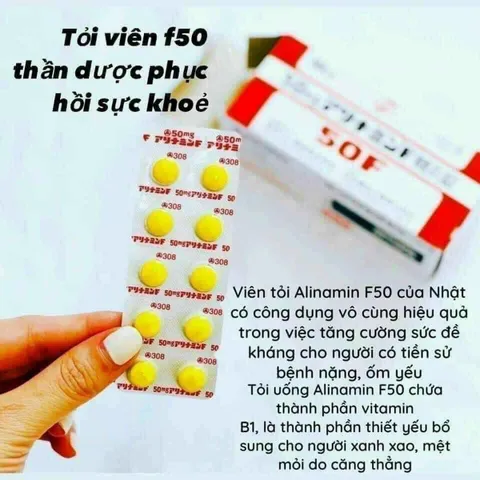 Viên Tỏi Alinamin F50 Nhật Bản - Hỗ Trợ Tăng Đề Kháng và Phục Hồi Sức Khỏe, Hộp 100 Viên Thực Phẩm Bổ Sung Vitamin B1