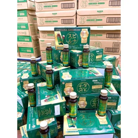 Nước Uống Siêu Vi Tảo 300 Triệu Hayari - Tinh Chất Tảo Hawaiian Spirulina Nhật Bản Giúp Trẻ Hóa Da và Tăng Cường Miễn Dịch