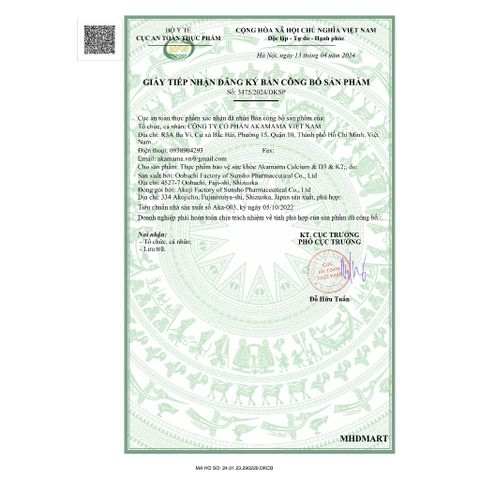 [ HSD 2027] -Bộ 3 Vitamin & Khoáng Chất Akamama cho Bà Bầu - Bổ Sung Canxi, DHA, EPA & Sắt Từ Nhật Bản, Hỗ Trợ Thai Kỳ và Sau Sinh