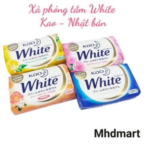 Xà Phòng Tắm Kao White 130g - Xà Phòng Nhật Bản Từ Thiên Nhiên Với Hương Thơm Dịu Dàng, Làn Da Sạch Sẽ Mềm Mại