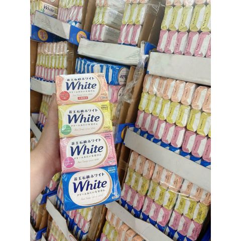 Xà Phòng Tắm Kao White 130g - Xà Phòng Nhật Bản Từ Thiên Nhiên Với Hương Thơm Dịu Dàng, Làn Da Sạch Sẽ Mềm Mại