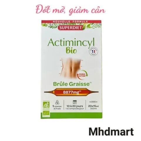 Thực phẩm đốt mỡ giảm cân Superdiet Actimincly Bio của Pháp 403292