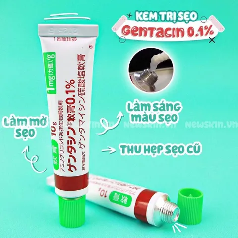 Kem Sẹo Gentacin Nhật Bản 10g - Kem Tái Tạo Da, Làm Mờ Vết Sẹo Sau Phẫu Thuật, Tăng Cường Tự Tin