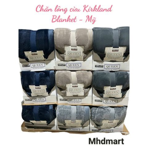 Chăn Lông Cừu Kirkland chính hãng Blanket Mỹ nặng 3,2kg, 248 x 234cm 403314