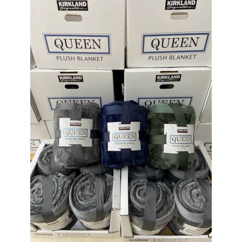 Chăn Lông Cừu Kirkland chính hãng Blanket Mỹ nặng 3,2kg, 248 x 234cm 403314
