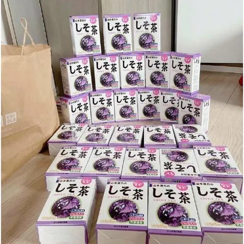 Trà Tía Tô Nhật Bản Shiso Tea Yamakan 176g - Giải Cảm, Hỗ Trợ Tiêu Hóa, Giảm Gout, Làm Đẹp Da, Sạch Mụn
