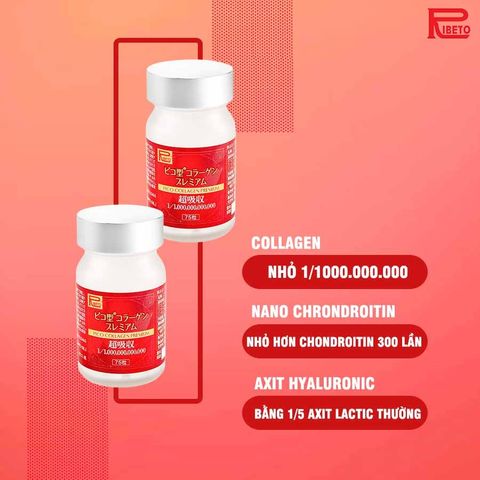 [ HSD 12.2024 ] Viên uống Collagen Pico Premium Ribeto Shoji 300mg 75 viên 403324