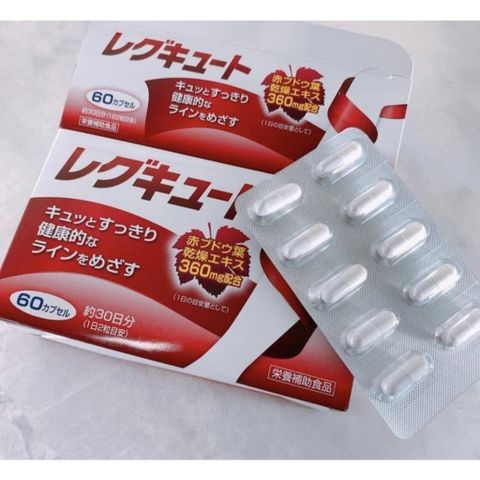 Viên Hỗ Trợ Suy Giãn Tĩnh Mạch Unitech Nhật Bản - Chiết Xuất Lá Nho Đỏ 360mg - Bổ Sung Sức Khỏe Dành Cho Người Ngồi Làm Việc lâu