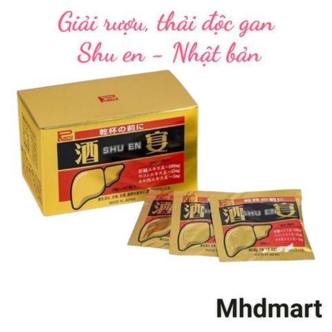 Viên Uống Shuen Giải Rượu Chính Hãng Nhật Bản - Hỗ Trợ Bảo Vệ Gan, Thải Độc, Tăng Cường Chức Năng Gan - 30 Gói