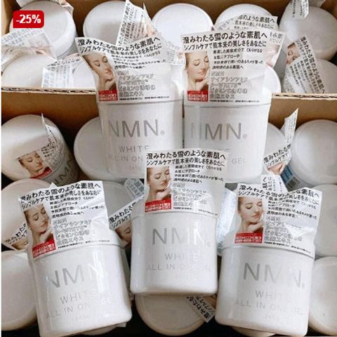 Kem Dưỡng Trắng Da NMN White All In One Gel Nhật Bản - Ngừa Lão Hóa, Cấp Ẩm, Phục Hồi Da, Dưỡng Sáng, 245g
