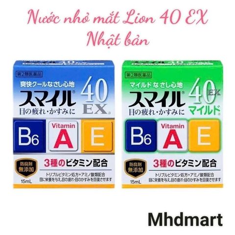 Nước nhỏ mắt Lion 40 Ex Nhật Bản 15ml 403400