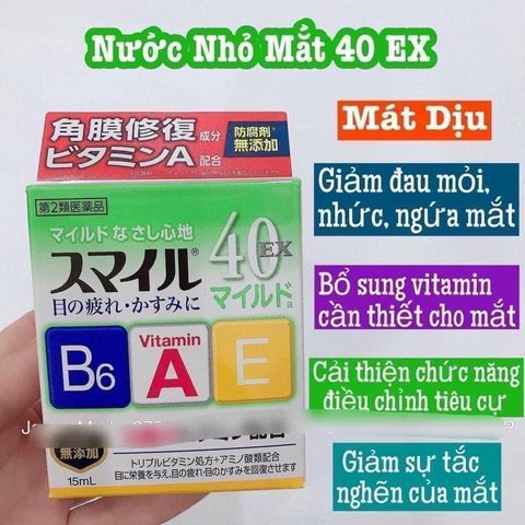 Nước nhỏ mắt Lion 40 Ex Nhật Bản 15ml 403400