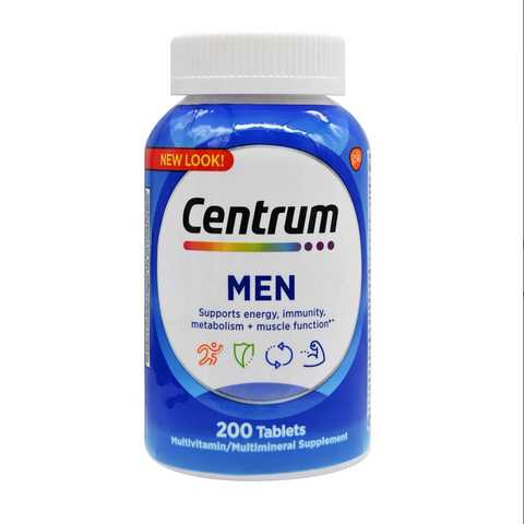 Viên uống vitamin tổng hợp nam Centrum Men Multi-Vitamin 200 viên, sức khỏe nam