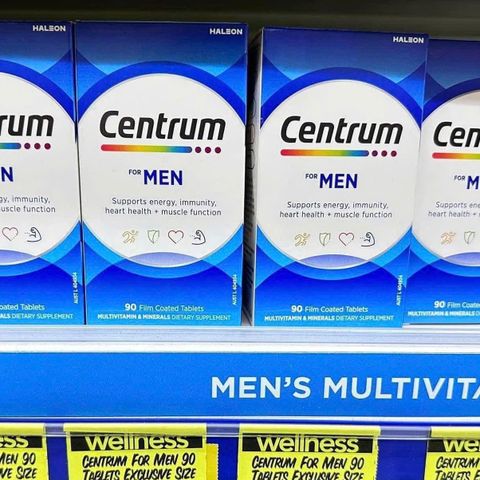 Viên uống vitamin tổng hợp nam Centrum Men Multi-Vitamin 200 viên, sức khỏe nam