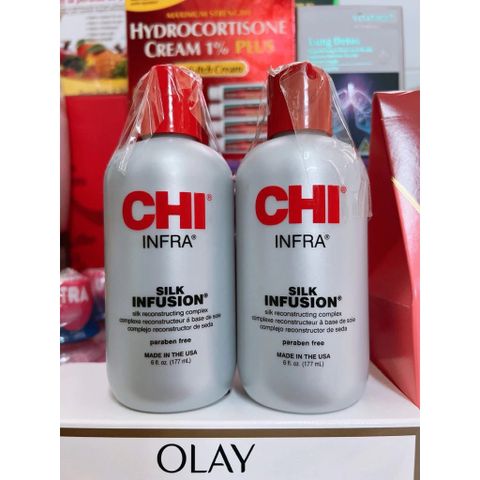 Tinh Dầu Dưỡng Bóng Tóc CHI Silk Infusion 177ml - Chăm Sóc Tóc Bóng Mượt, Khỏe Mạnh, Bảo Vệ Tóc, Hương Thơm Quyến Rũ