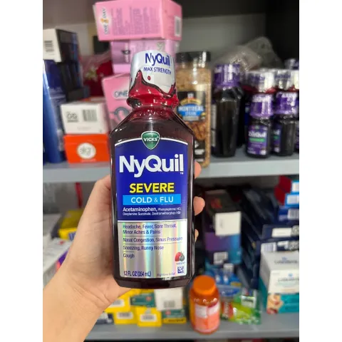 Siro Zzzquil Nighttime Vị Trái Cây 354ml - Giúp Ngủ Ngon, Thư Giãn, Hương Vị Tuyệt Vời cho Người Yêu Thích Trái Cây