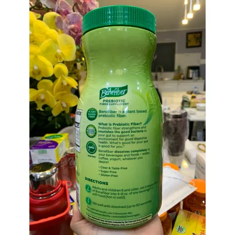 Bột Xơ Hỗ Trợ Tiêu Hóa Benefiber 820g - Bổ Sung Chất Xơ, Không Vị, Dễ Dàng Pha Chế, Hỗ Trợ Sức Khỏe Đường Ruột, Hàng Nhập Khẩu Mỹ