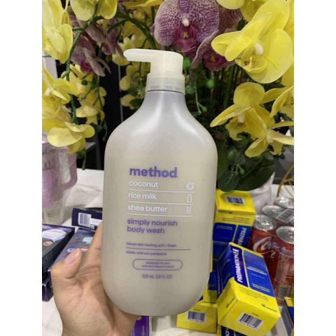 Sữa Tắm Dưỡng Thể METHOD Body Pure Peace 828ml - Gel Dưỡng Ẩm Tự Nhiên, Giúp Da Mềm Mịn, Thoải Mái Và Thoáng Mát