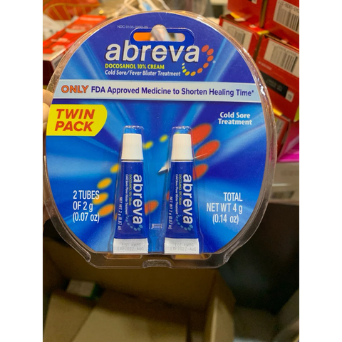 Kem Bôi Mụn Rộp Abreva 2g - Chống Nhiễm Virus Herpes, Giảm Đau Ngứa, Hồi Phục Nhanh Vết Thương, Chăm Sóc Da Mặt