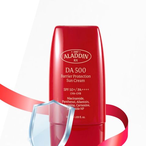Kem Chống Nắng Aladdin RX DA500 BARRIER PROTECTION SPF50+/PA++++ 50ml - Bảo Vệ Da Nhạy Cảm, Dưỡng Ẩm và Lớp Trang Điểm Tự Nhiên