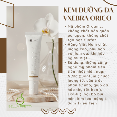 Kem Dưỡng Da Orico Vxebra - Dưỡng Ẩm, Làm Sáng Da, Giảm Thâm Nám Cho Mọi Loại Da, Thảo Mộc Thiên Nhiên