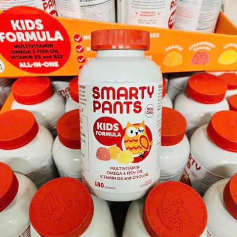 Kẹo Dẻo Smarty Pants Vitamin Tổng Hợp Giúp Trẻ Thông Minh 180 Viên ( Omega _ D3_B12) date 11/26