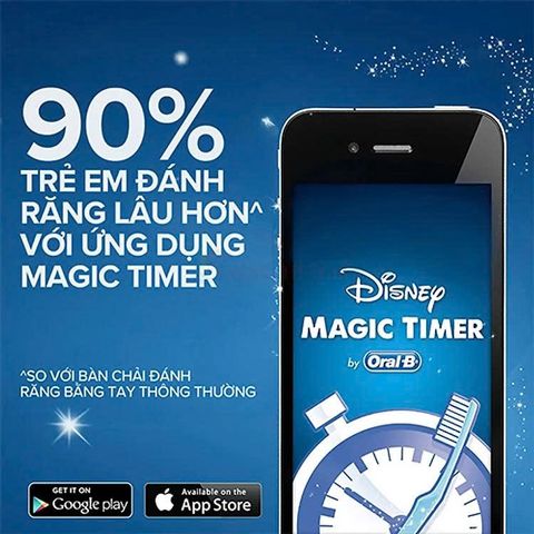 Bàn Chải Điện Oral-B Vitality Kids - Thiết Kế Dễ Thương, Công Nghệ Làm Sạch Tiên Tiến Cho Trẻ Em, Khuyến Khích Chăm Sóc Răng Miệng